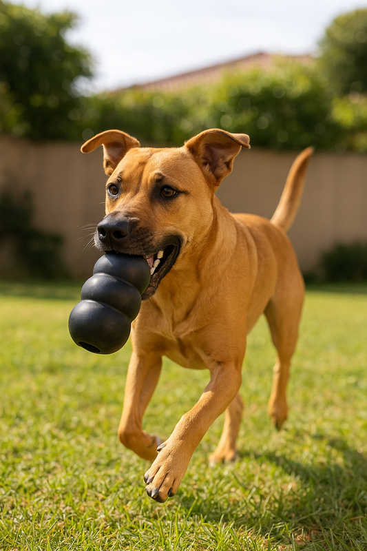 KONG Durable Chew Toy – Fun, Treat-Stuffable & Mental Stimulation for Dogs.
