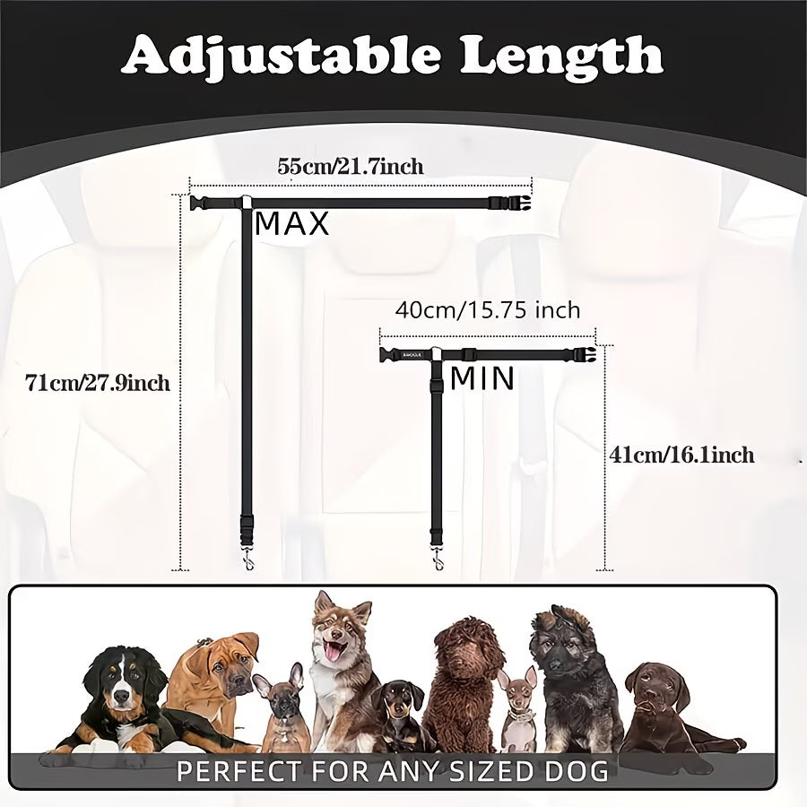 Secure Dog Car Seat Belt & Safety Tether