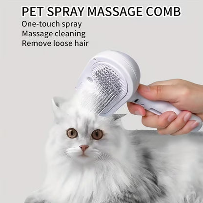 SteamMist™ Self-Cleaning Cat Grooming Brush