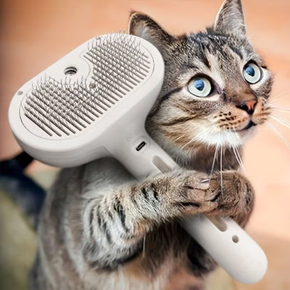 SteamMist™ Self-Cleaning Cat Grooming Brush