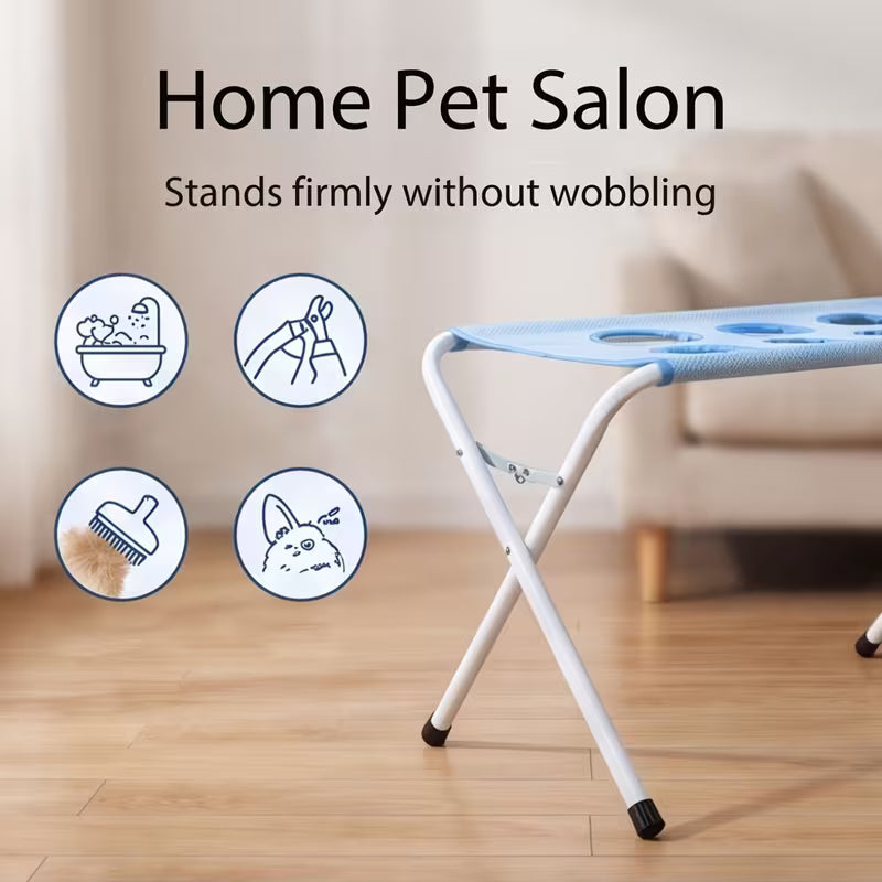 Premium Pet Grooming Hammock Stand – Stress-Free Bathing, Nail Trimming & Grooming Table