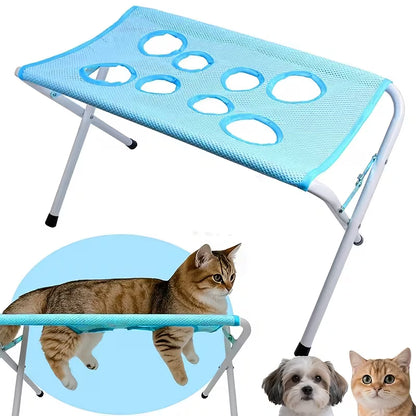 Premium Pet Grooming Hammock Stand – Stress-Free Bathing, Nail Trimming & Grooming Table