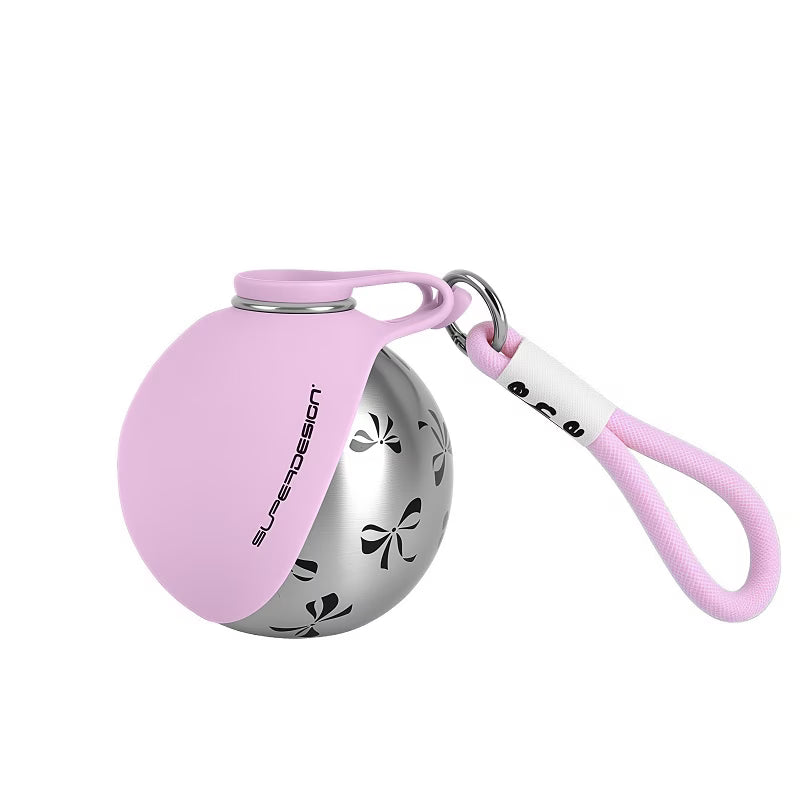 Portable Dog Water Bottle with Built-In Drinking Bowl