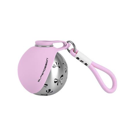 Portable Dog Water Bottle with Built-In Drinking Bowl