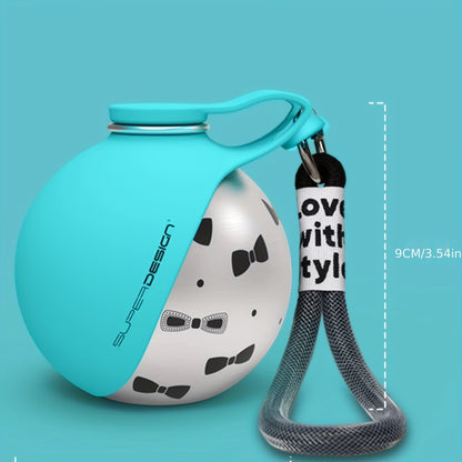 Portable Dog Water Bottle with Built-In Drinking Bowl
