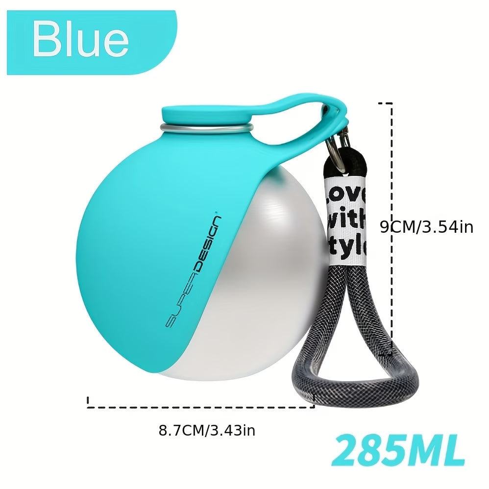 Portable Dog Water Bottle with Built-In Drinking Bowl
