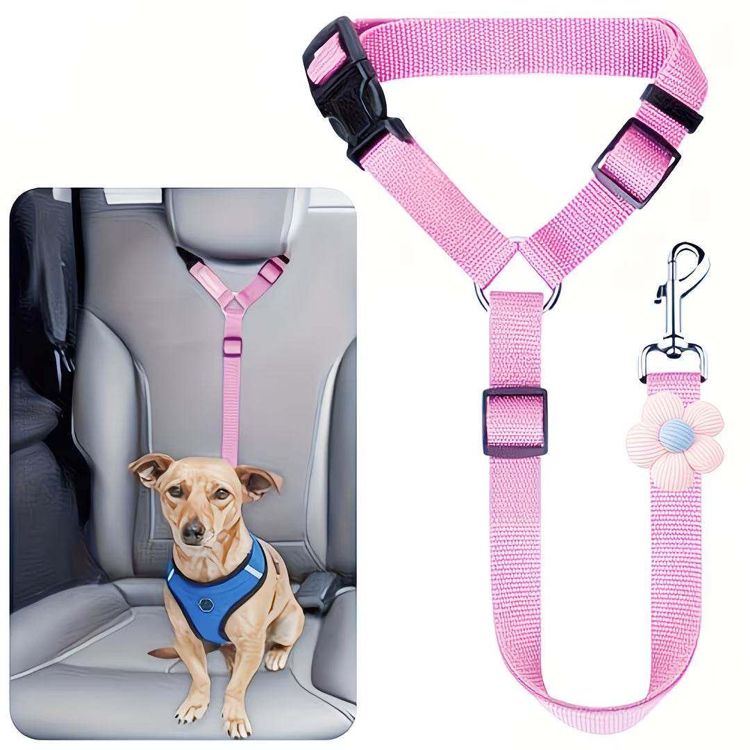 Secure Dog Car Seat Belt & Safety Tether