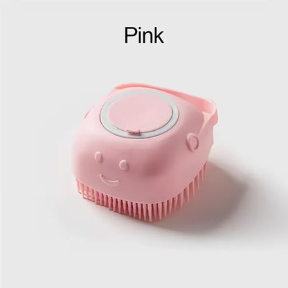 Rubber Pet Bath Brush – Gentle, Deep-Cleaning & Shed-Reducing.