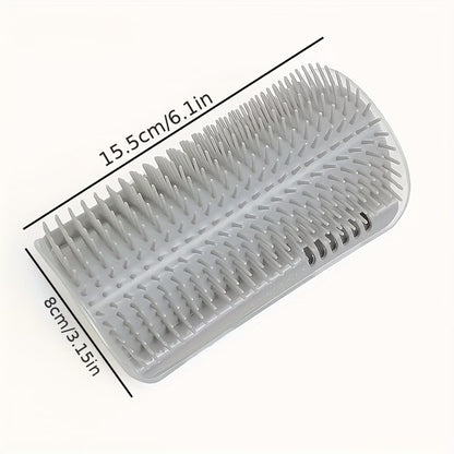 2PCS Cat Self-Grooming Corner Brush – Massage & Fur Remover