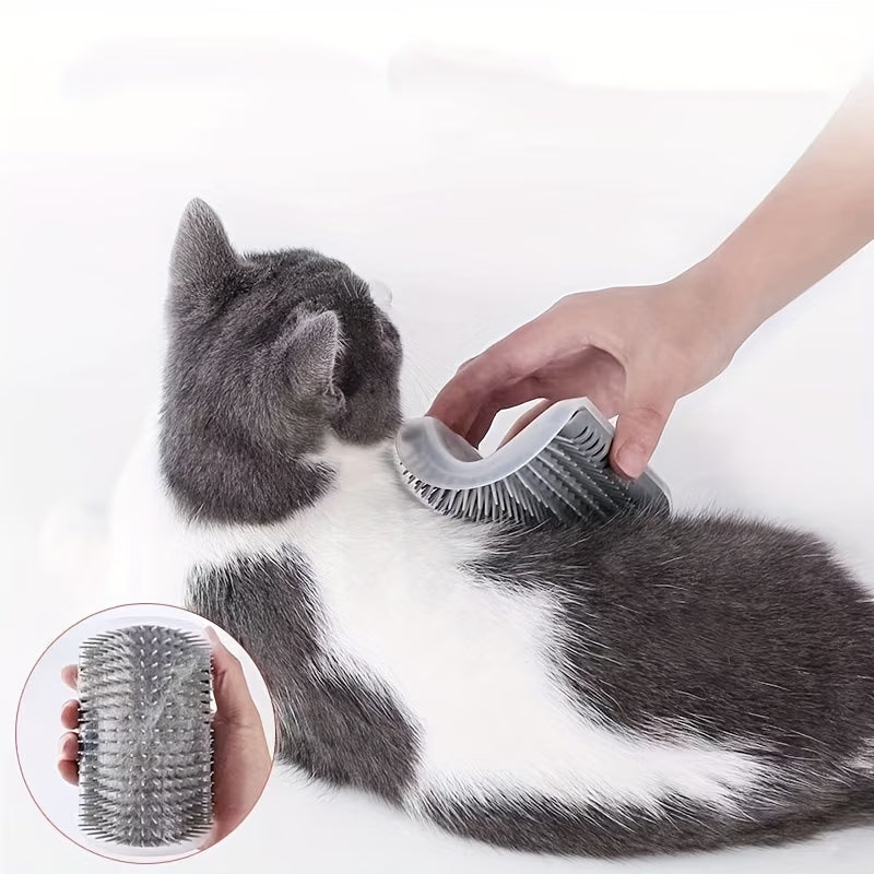2PCS Cat Self-Grooming Corner Brush – Massage & Fur Remover