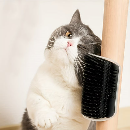 2PCS Cat Self-Grooming Corner Brush – Massage & Fur Remover
