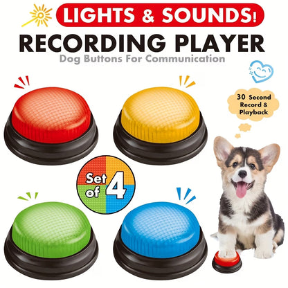 Interactive Dog Talking Buttons – Record & Communicate with Your Pet