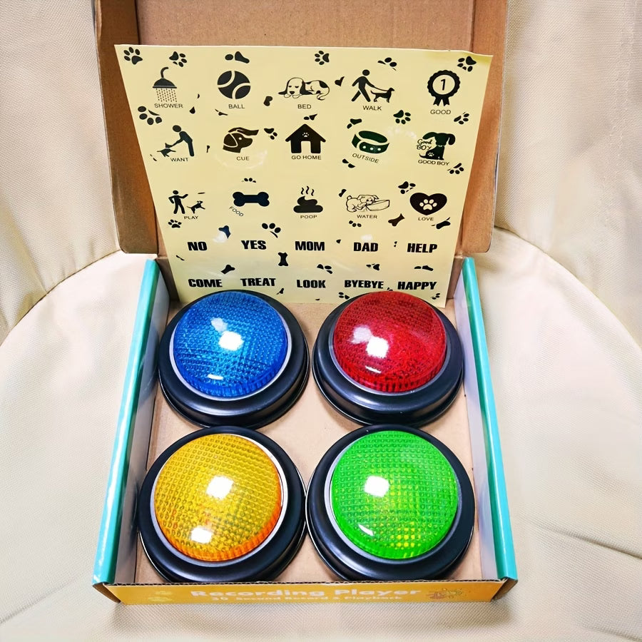 Interactive Dog Talking Buttons – Record & Communicate with Your Pet