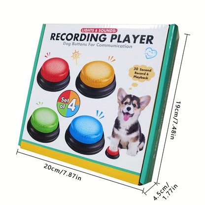 Interactive Dog Talking Buttons – Record & Communicate with Your Pet