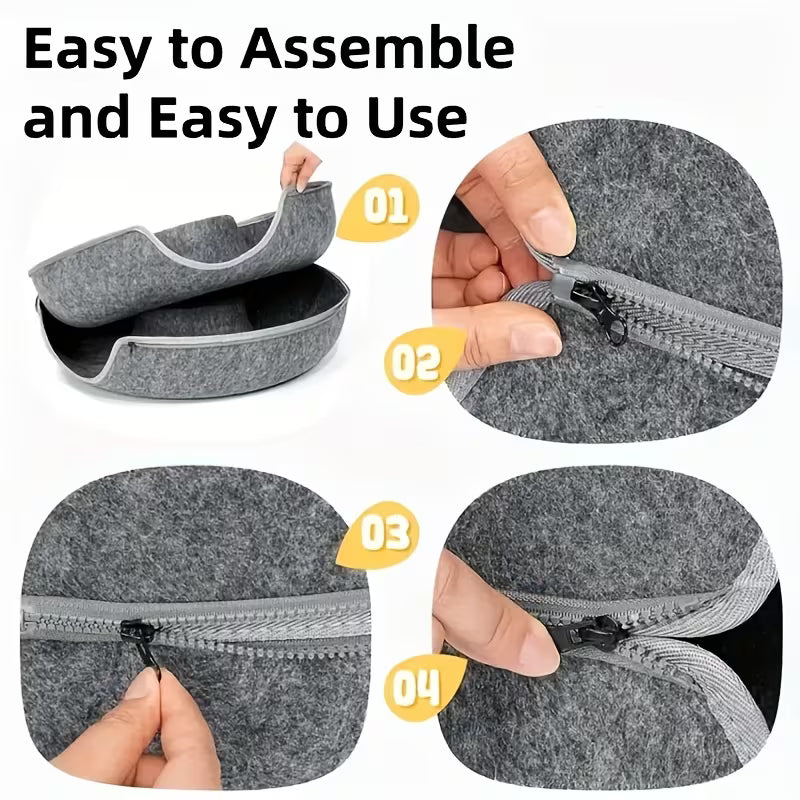 3-in-1 Cat Tunnel Bed – Cosy Hideout, Play & Scratch Lounge