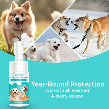 Waterless Pet Paw Cleaner Foam - No-Rinse Gentle Cleanser for Dogs & Cats