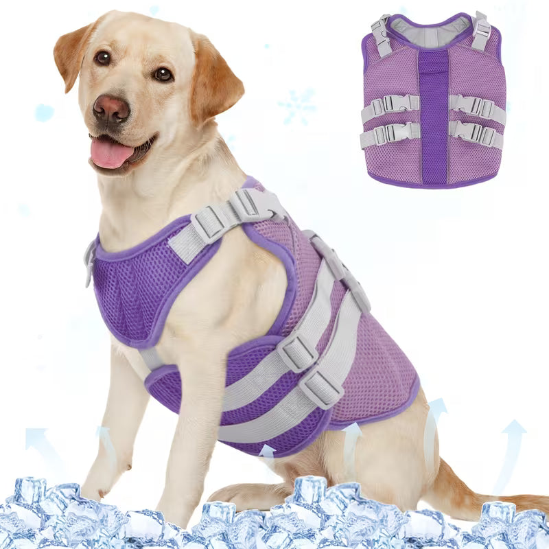 Evaporative Cooling Vest for Dogs – Instant Heat Relief for Summer Walks