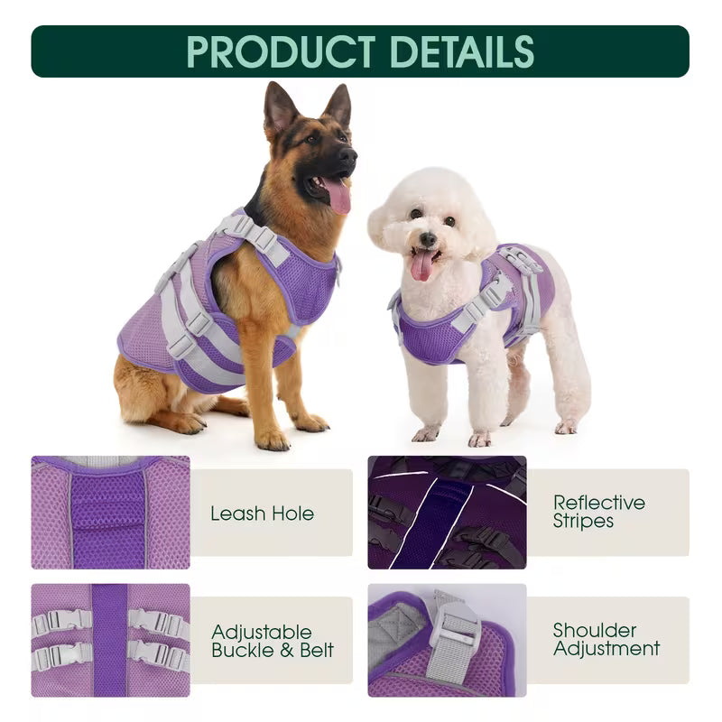 Evaporative Cooling Vest for Dogs – Instant Heat Relief for Summer Walks