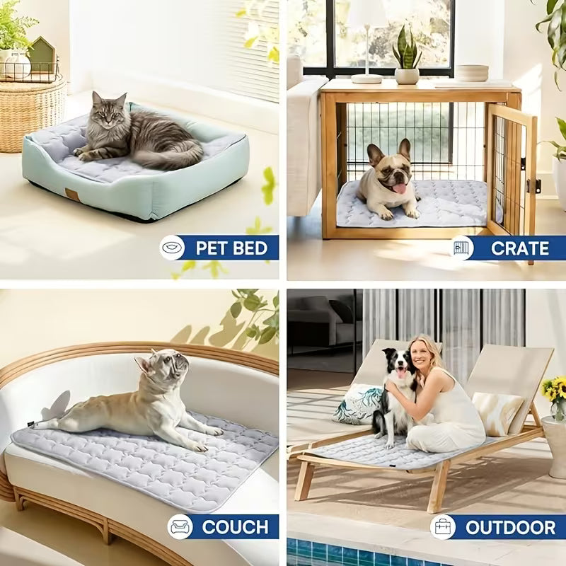 Self-Cooling Pet Mat – Non-Slip Cooling Pad for Dogs & Cats