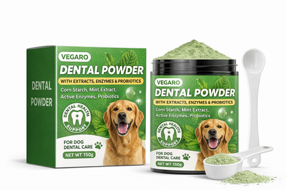 Premium Dog Dental Cleaning Powder – Fresh Breath & Plaque Care