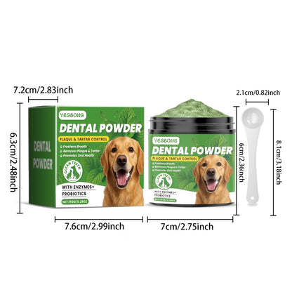 Premium Dog Dental Cleaning Powder – Fresh Breath & Plaque Care