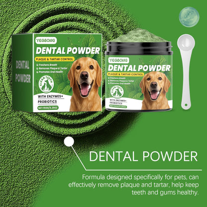 Premium Dog Dental Cleaning Powder – Fresh Breath & Plaque Care