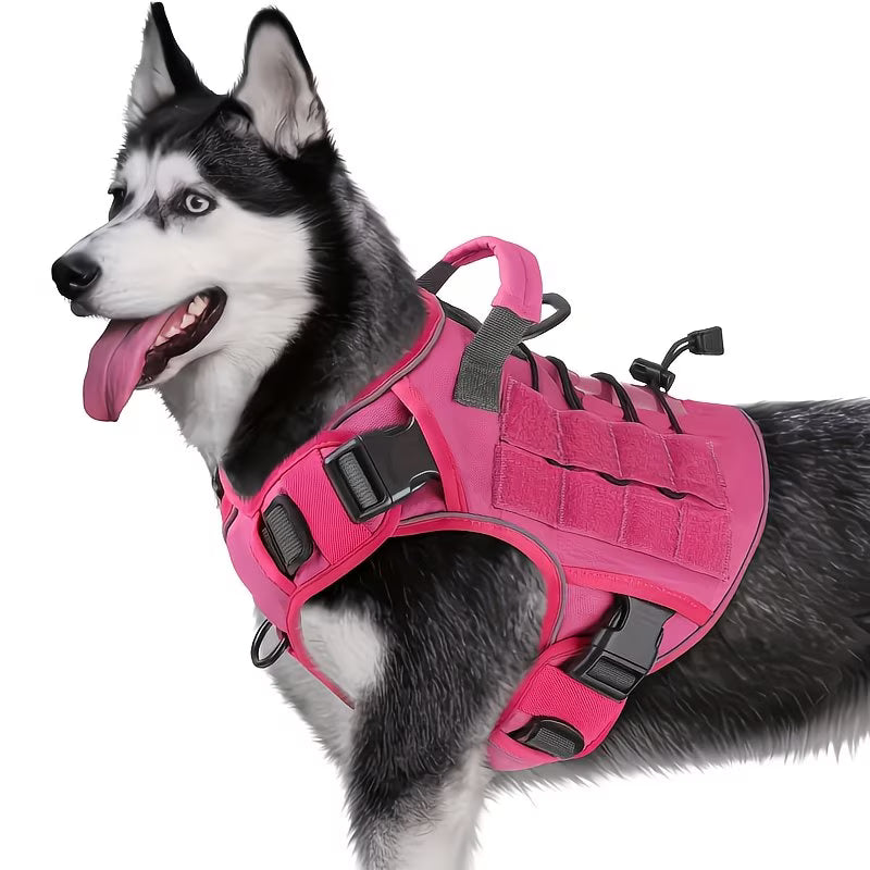 Tactical No-Pull Dog Harness with Handle – Adjustable, Heavy-Duty & Secure Fit