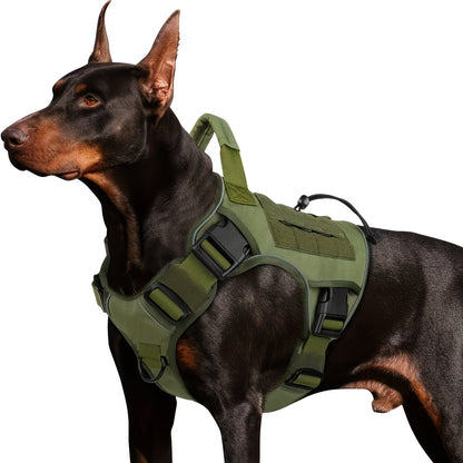 Tactical No-Pull Dog Harness with Handle – Adjustable, Heavy-Duty & Secure Fit