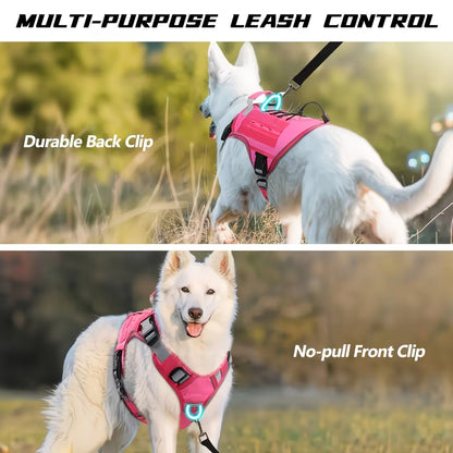 Tactical No-Pull Dog Harness with Handle – Adjustable, Heavy-Duty & Secure Fit