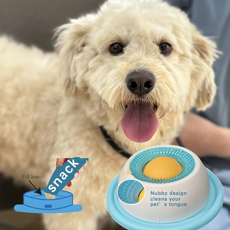 Calming Pet Lick Bowl for Dogs & Cats – Slow Feeder & Stress Relief Toy