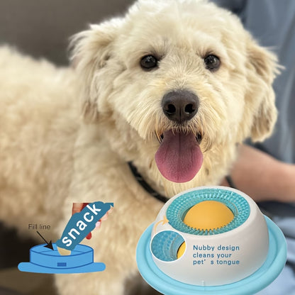 Calming Pet Lick Bowl for Dogs & Cats – Slow Feeder & Stress Relief Toy