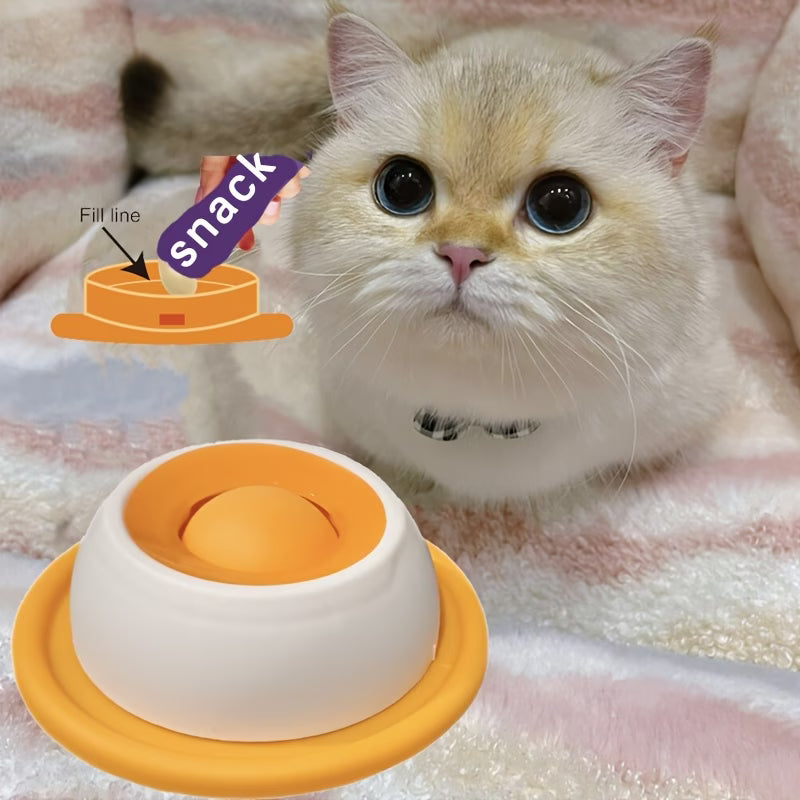 Calming Pet Lick Bowl for Dogs & Cats – Slow Feeder & Stress Relief Toy