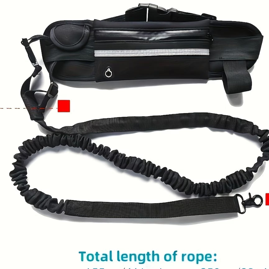 Hands-Free Dog Walking Belt & Bungee Leash
