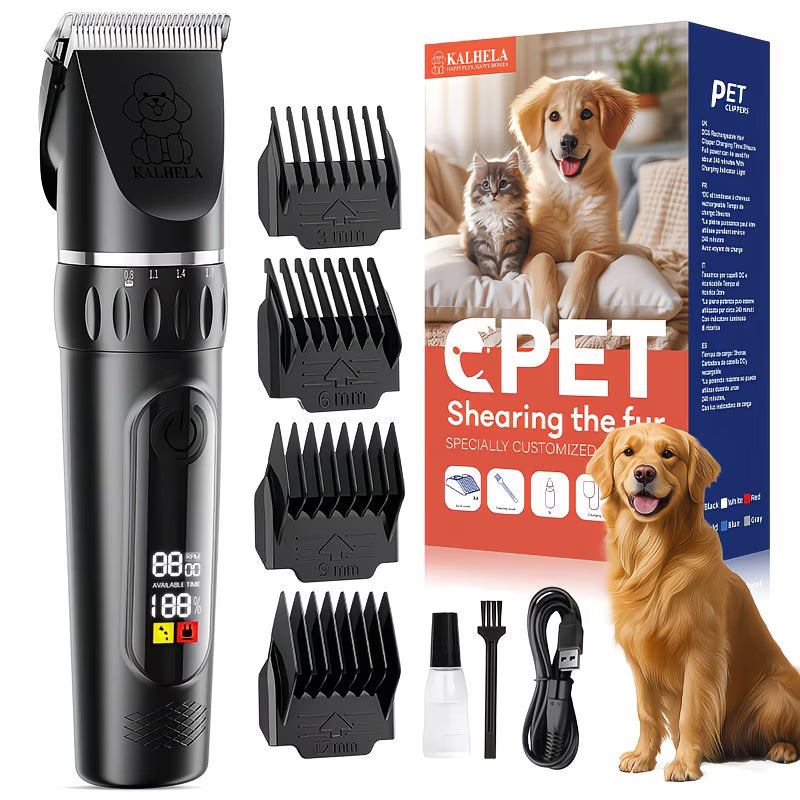 Professional Pet Hair Trimmer – Quiet, Cordless & Precision Grooming