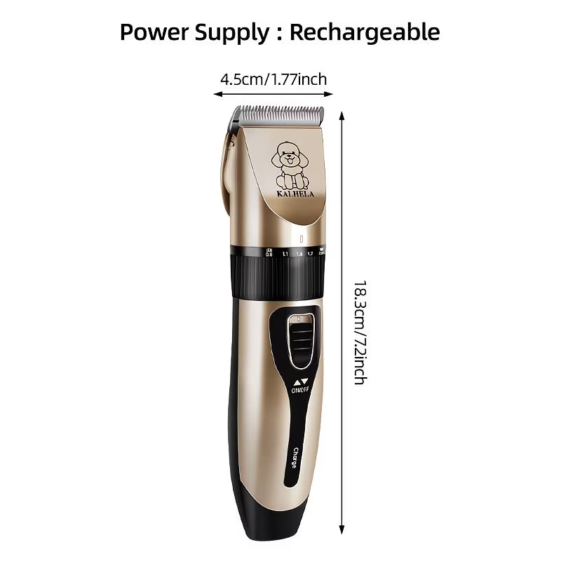 Professional Pet Hair Trimmer – Quiet, Cordless & Precision Grooming
