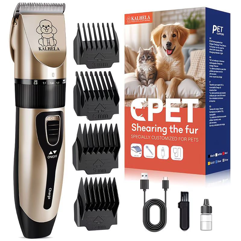 Professional Pet Hair Trimmer – Quiet, Cordless & Precision Grooming