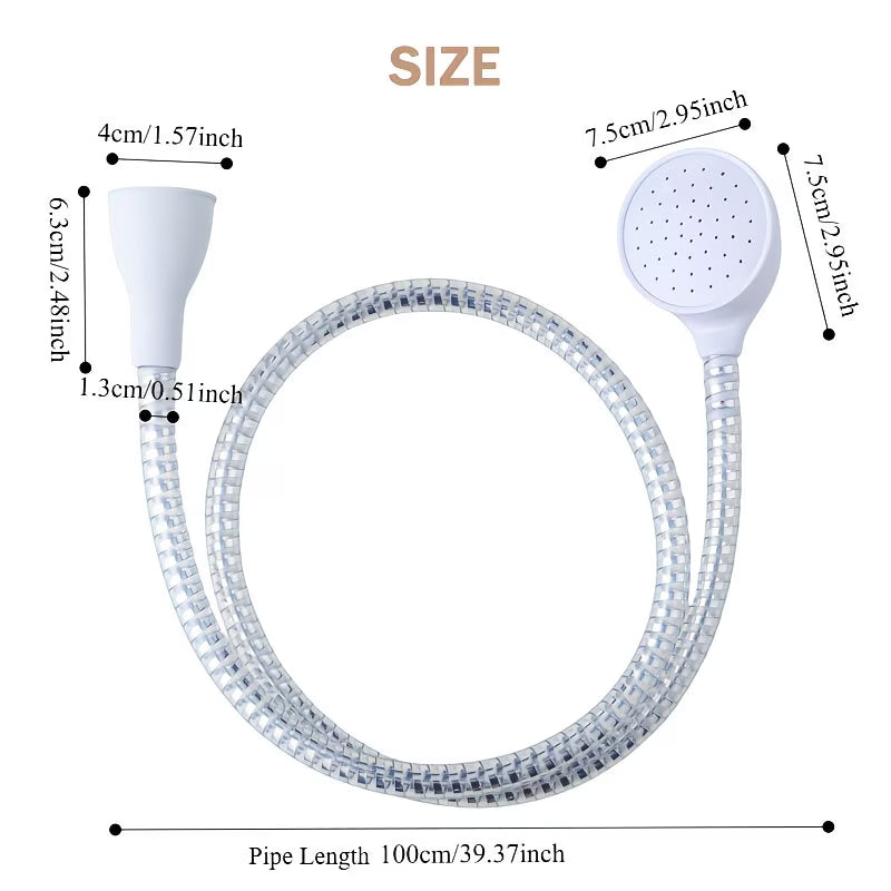 Handheld Pet Bath Shower Head – Fast, Gentle & Mess-Free Washing