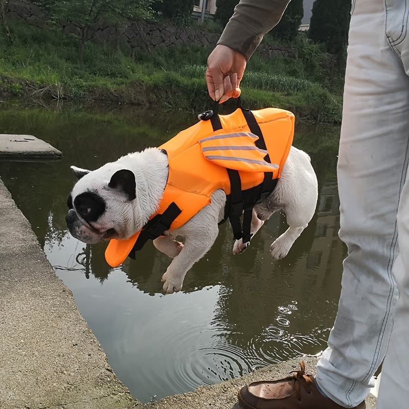 PetParent™ SafeSwim Dog Life Jacket – Buoyancy Vest with Rescue Handle