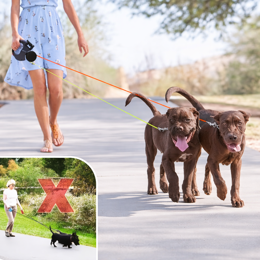 3m LED Retractable Dog Leash
