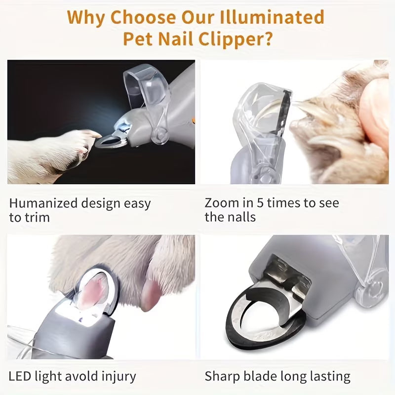 LED Pet Nail Clippers – Safe, Precise & Stress-Free Grooming