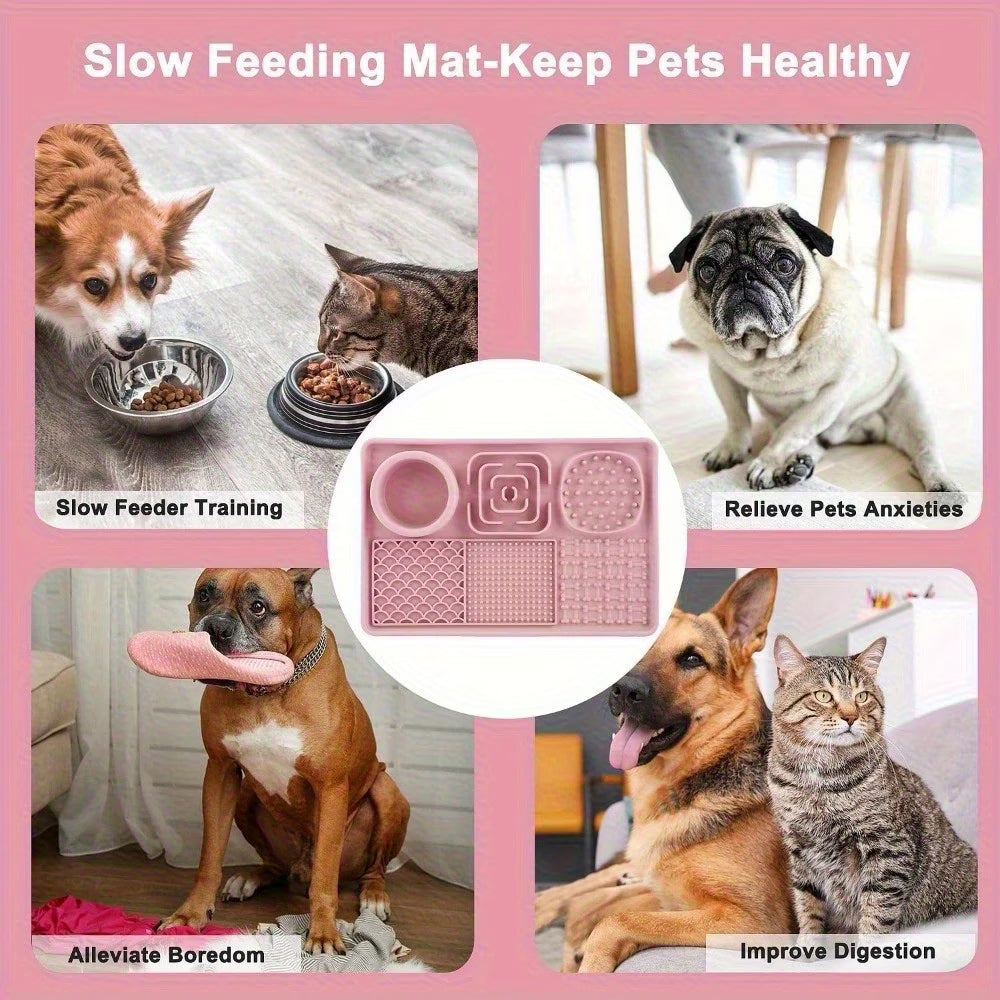 Calm & Happy Pets Lick Mat – Stress Relief Feeding Solution