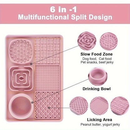 Calm & Happy Pets Lick Mat – Stress Relief Feeding Solution