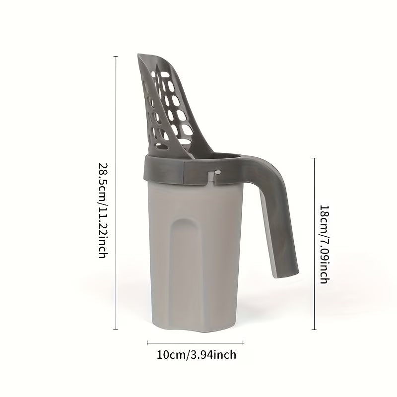 2-in-1 Cat Litter Scoop & Waste Bag Dispenser + FREE Plastic Bags