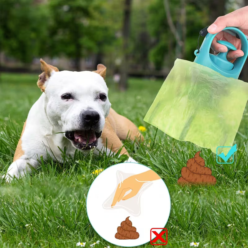 Portable Dog Poop Scooper – One-Handed, Mess-Free & Hygienic Cleanup