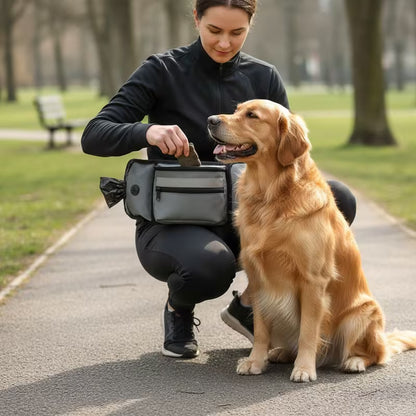 Dog Training Backpack & Snack Carrier – Portable Walking Pouch for Dogs