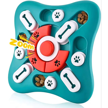 Interactive Dog Puzzle Toy – Treat-Dispensing IQ Training Game