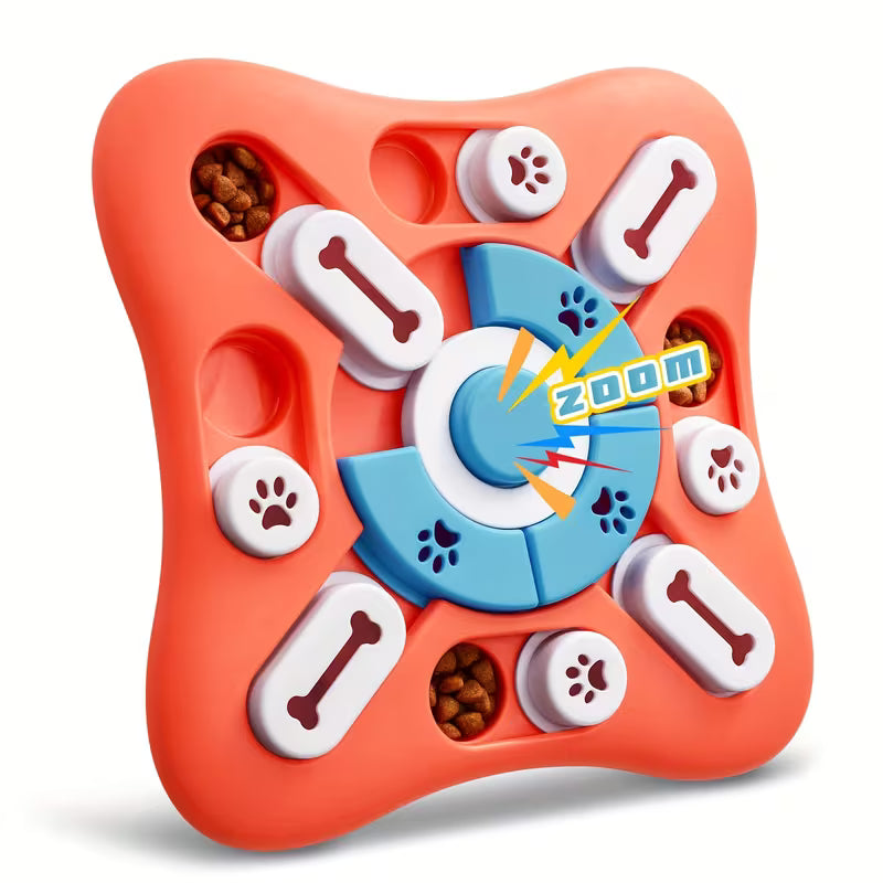 Interactive Dog Puzzle Toy – Treat-Dispensing IQ Training Game