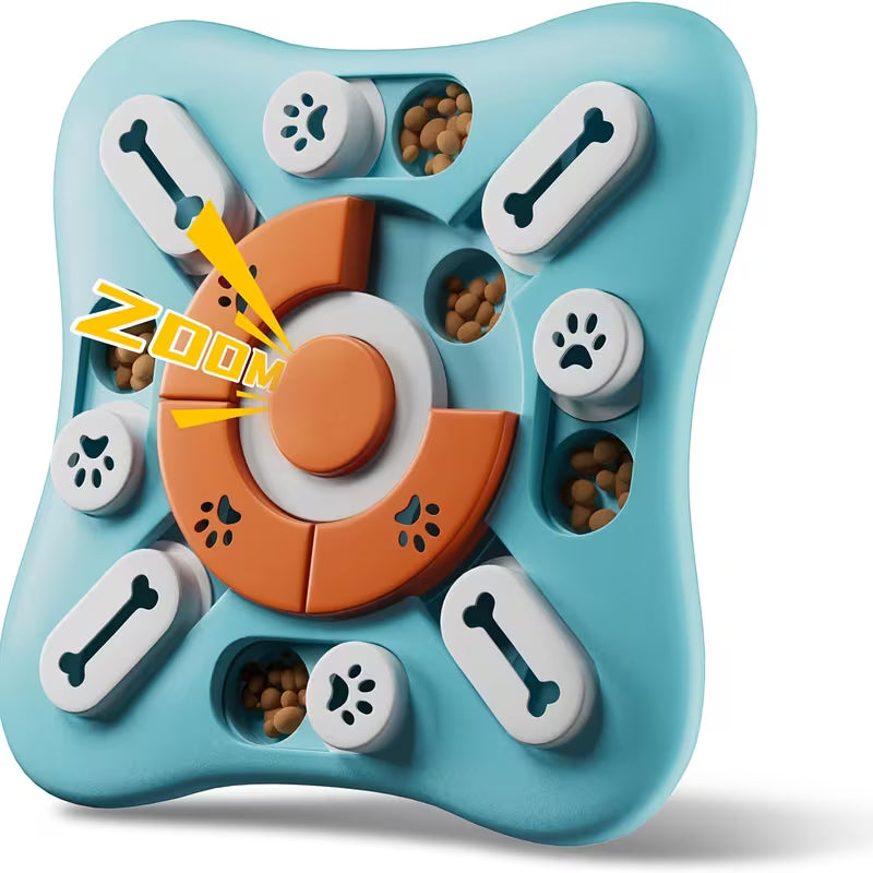 Interactive Dog Puzzle Toy – Treat-Dispensing IQ Training Game