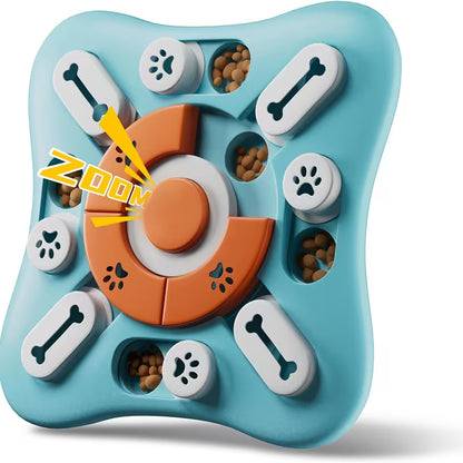 Interactive Dog Puzzle Toy – Treat-Dispensing IQ Training Game