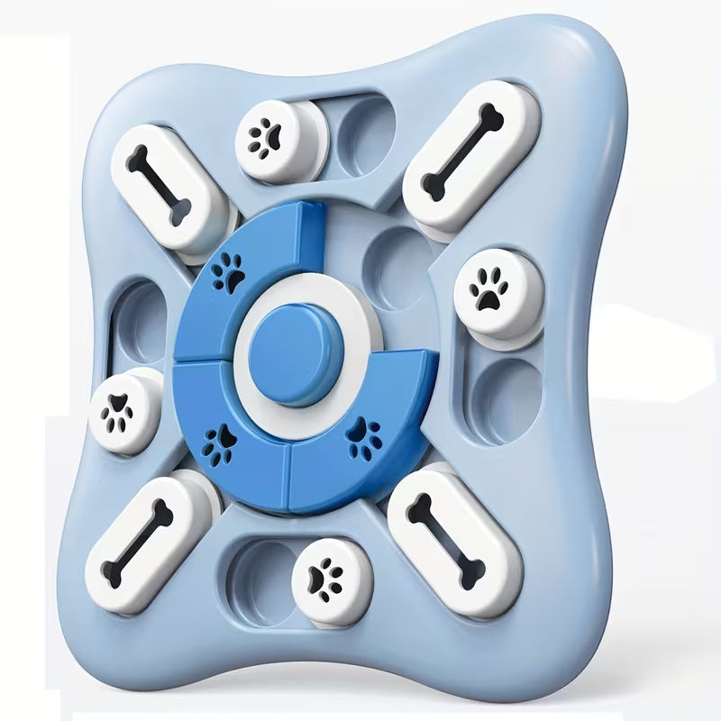 Interactive Dog Puzzle Toy – Treat-Dispensing IQ Training Game
